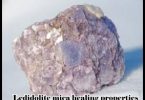 Ledidolite mica healing properties